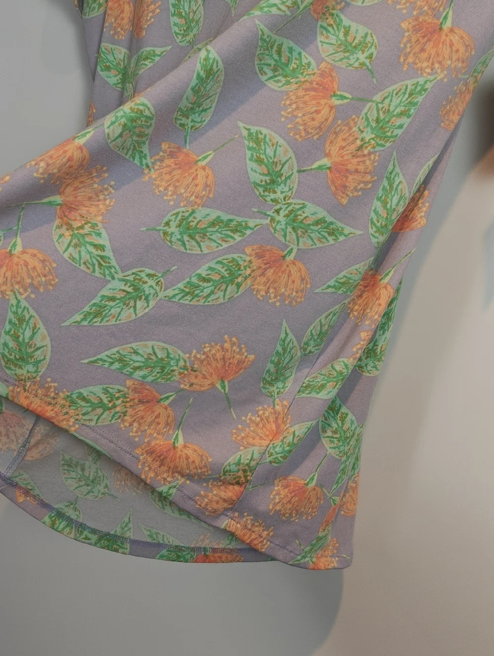 Lularoe NWT Gracie Girls Floral Short Sleeve Tee  Purple, Orange & Green Size 14